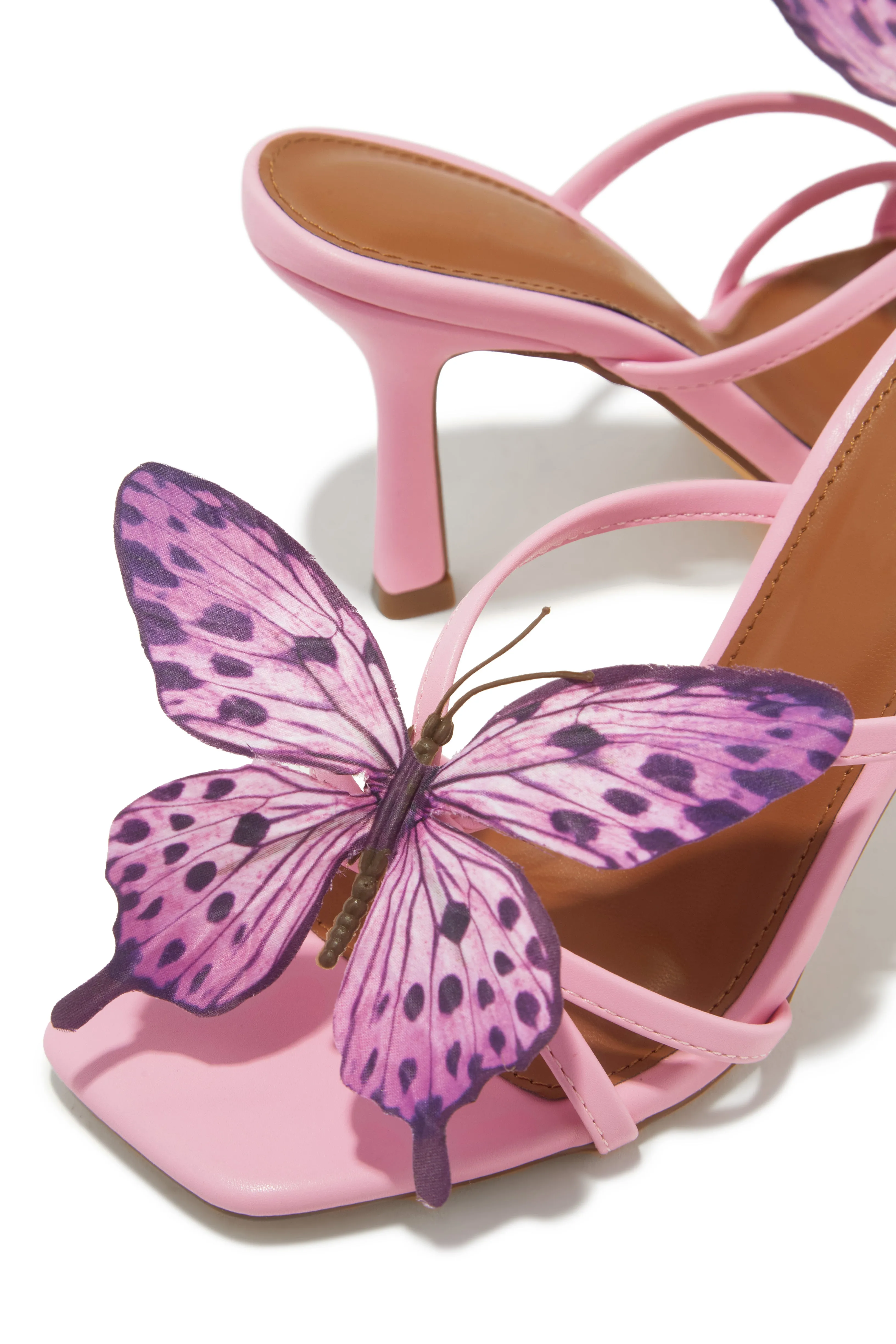 Mariposa Butterfly Mule Heels - Pink sold by Miss Lola product image thumbnail 2