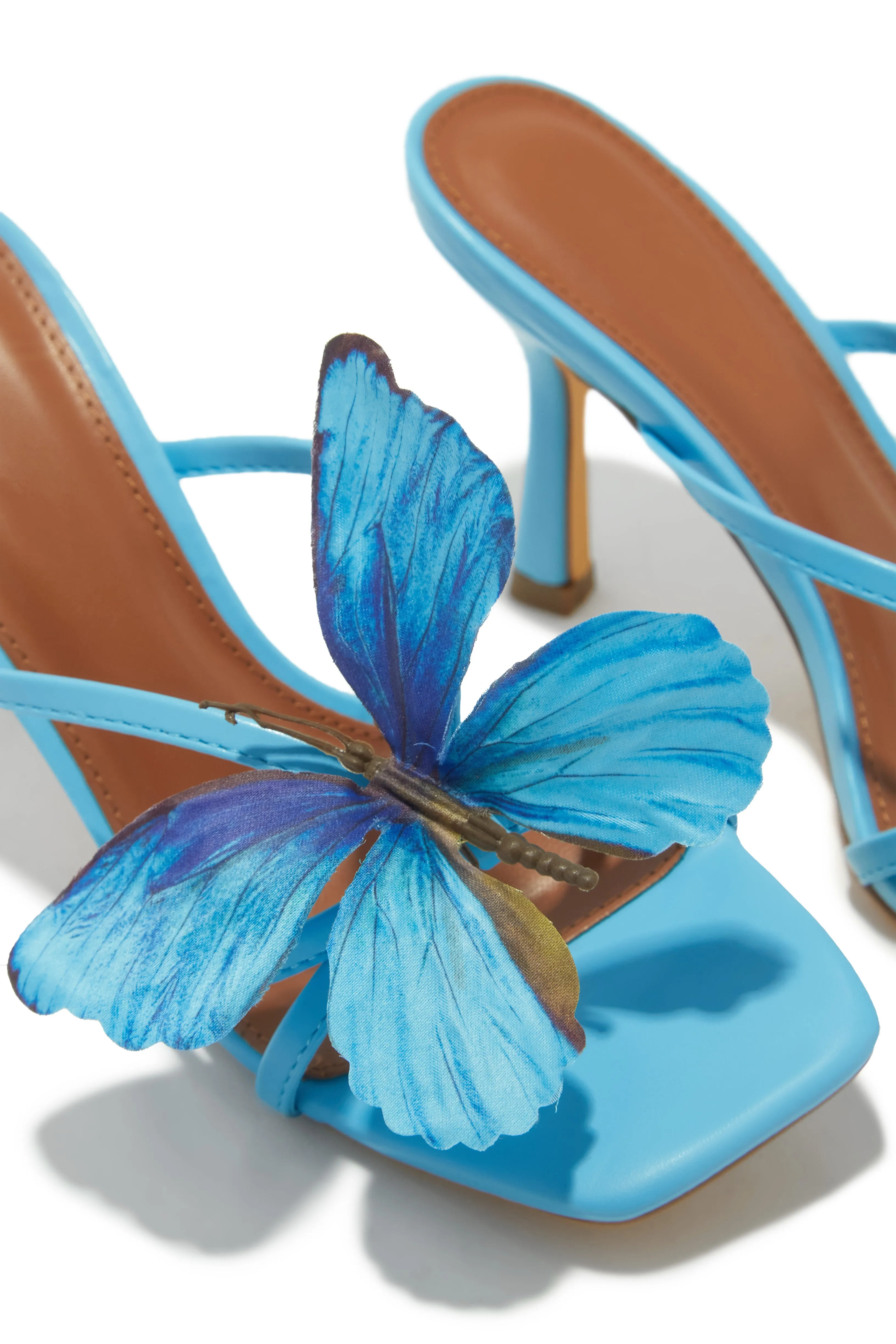 Mariposa Butterfly Mule Heels - Blue sold by Miss Lola product image thumbnail 2