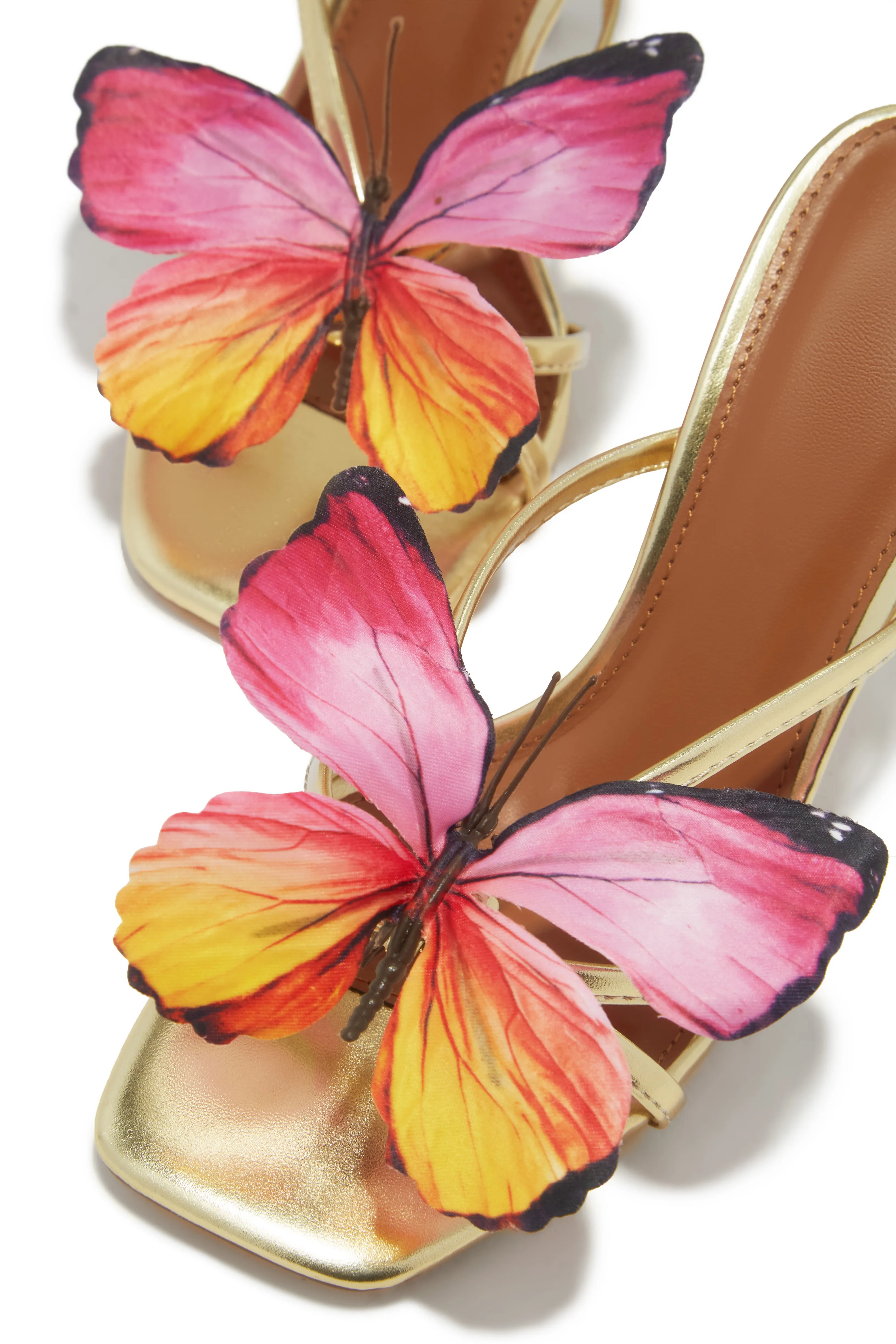 Mariposa Butterfly Mule Heels - Gold sold by Miss Lola product image thumbnail 2