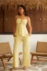 Solene Two Piece Pant Set - Yellow sold by Miss Lola
