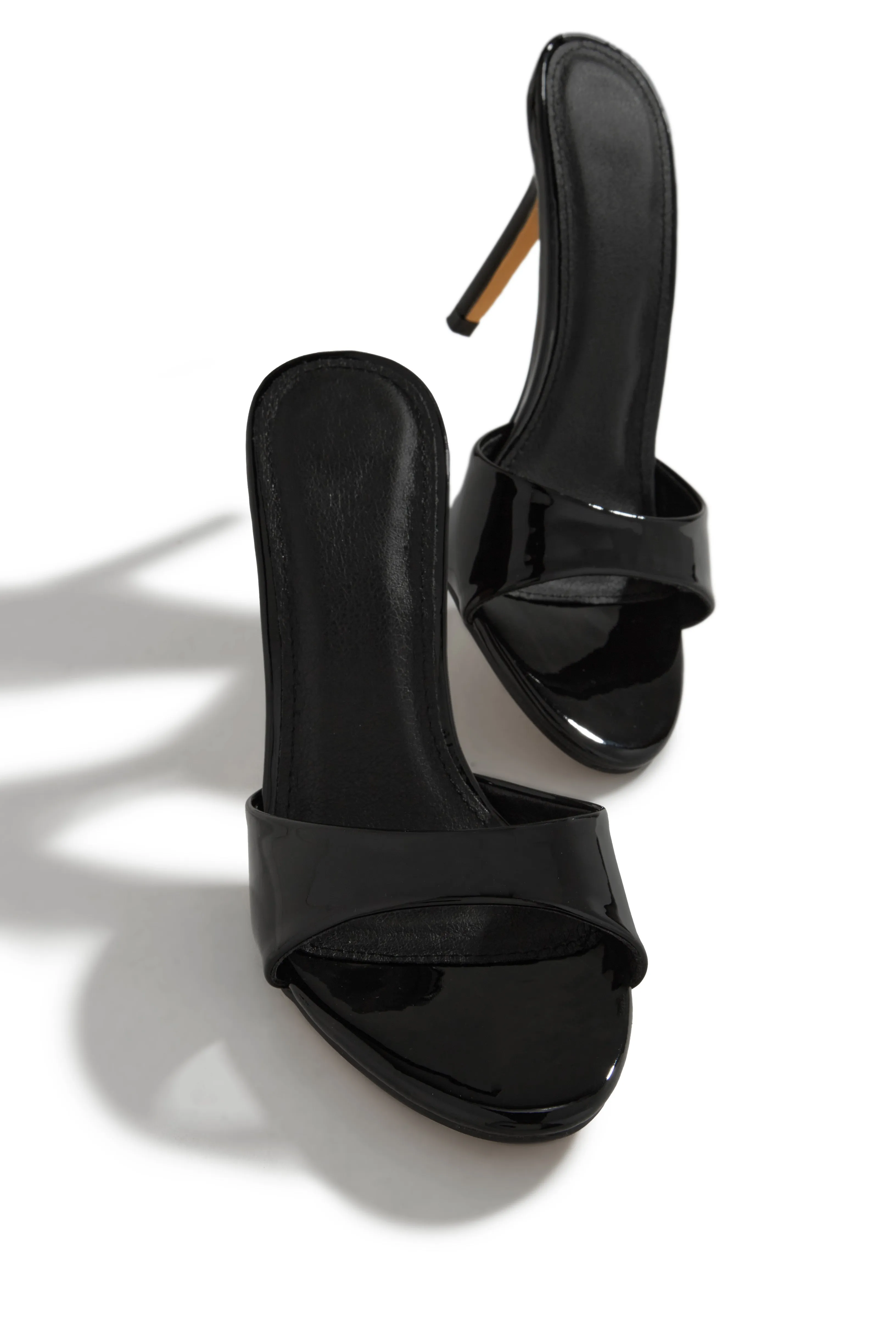 Kelia Mid Heel Mules - Black sold by Miss Lola