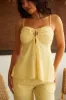 Solene Two Piece Pant Set - Yellow sold by Miss Lola