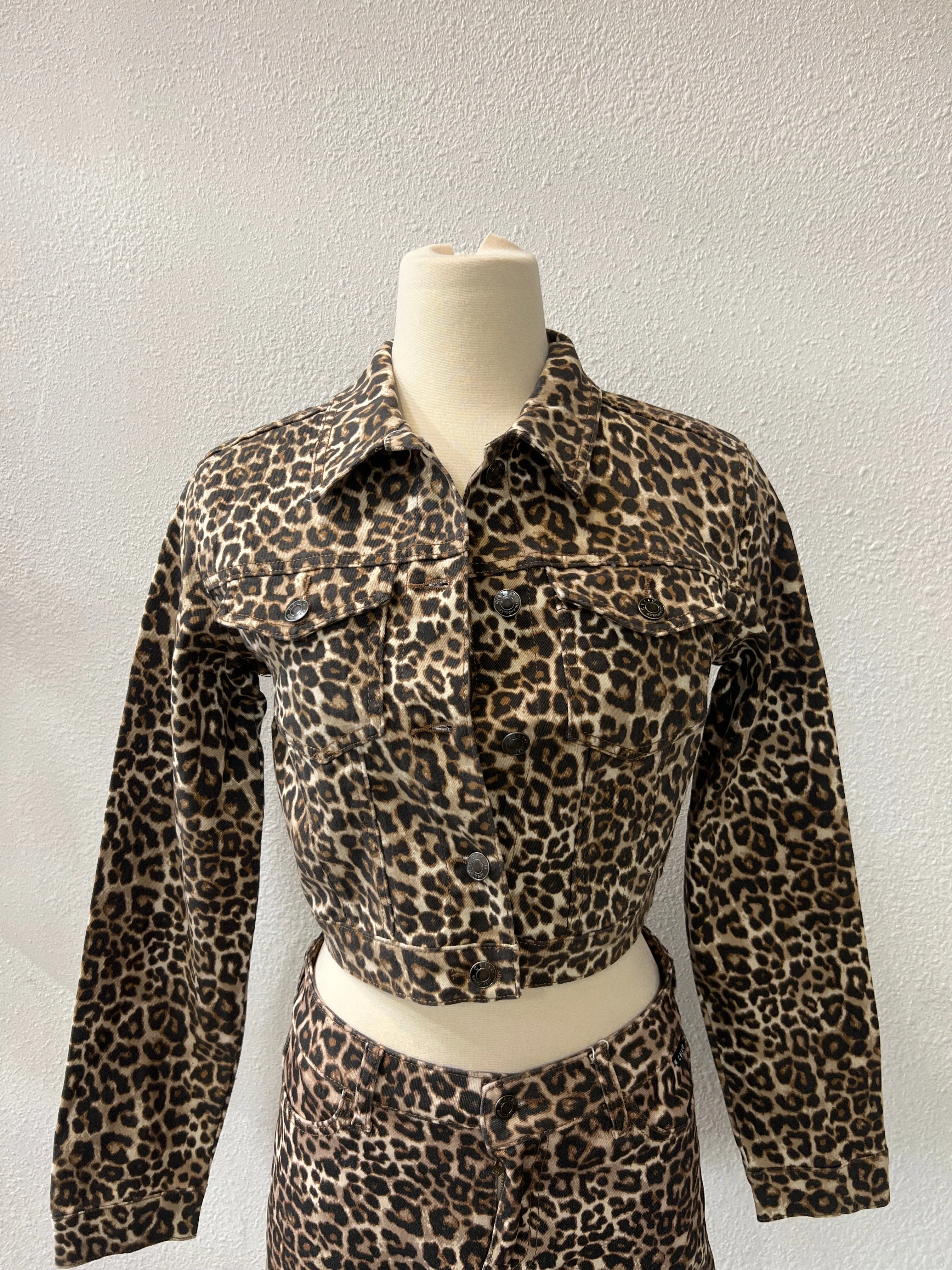 Wild Temptation Crop Jacket - Leopard sold by Miss Lola