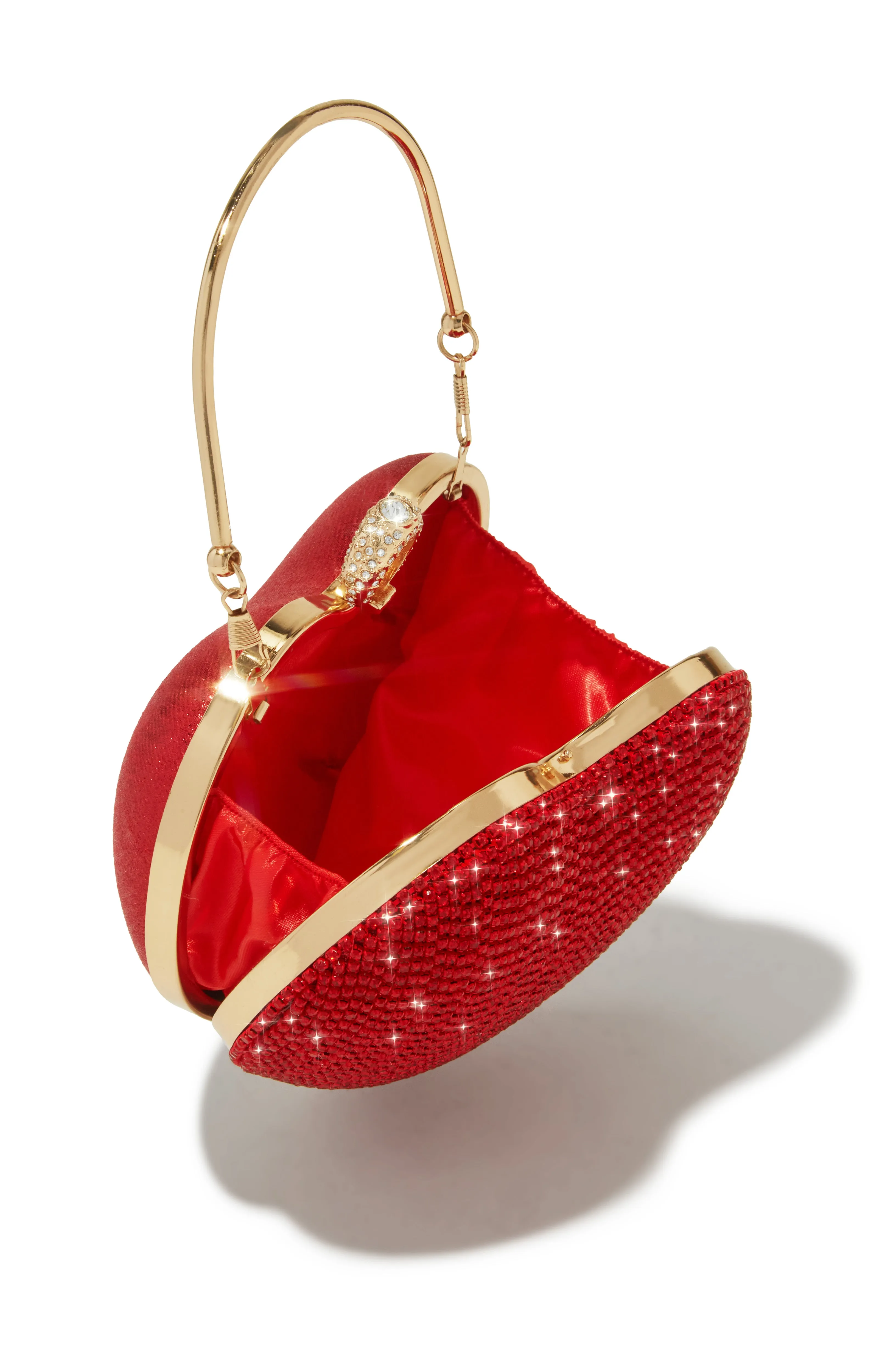 Wild Heart Embellished Heart Bag - Red sold by Miss Lola product image thumbnail 2