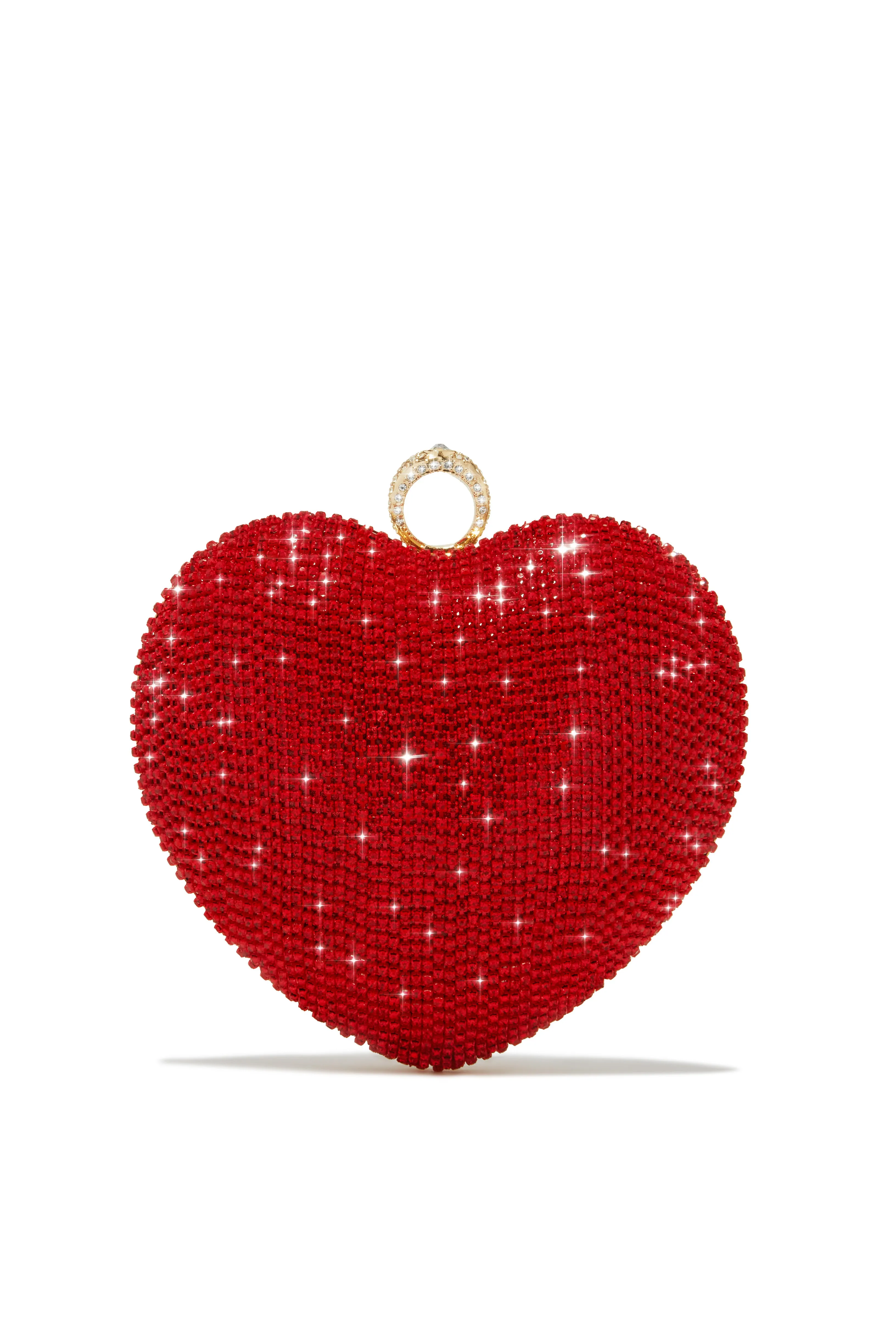 Wild Heart Embellished Heart Bag - Red sold by Miss Lola product image thumbnail 4