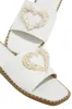 Love Island Embellished Slip On Sandals - White sold by Miss Lola