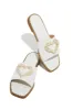 Love Island Embellished Slip On Sandals - White sold by Miss Lola
