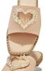 Love Island Embellished Slip On Sandals - Nude sold by Miss Lola