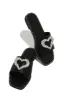 Love Island Embellished Slip On Sandals - Black sold by Miss Lola