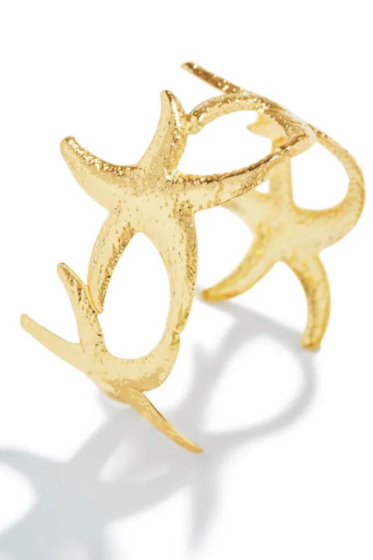 Oceana Statement Bracelet - Gold sold by Miss Lola