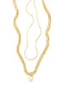 Gloria Double Layered Necklace - Gold sold by Miss Lola