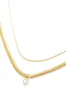 Gloria Double Layered Necklace - Gold sold by Miss Lola