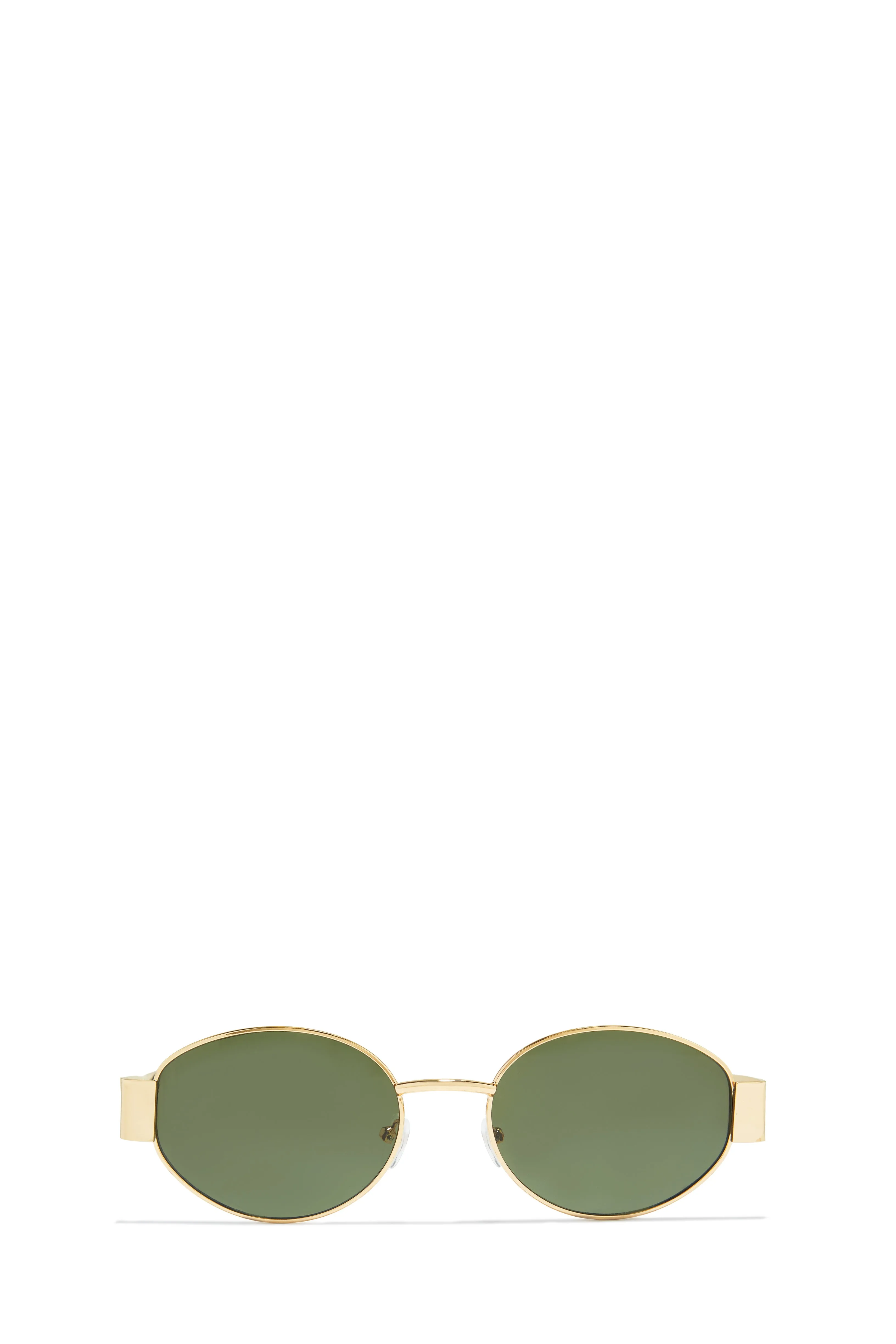 Betty Oval Sunglasses - Green sold by Miss Lola