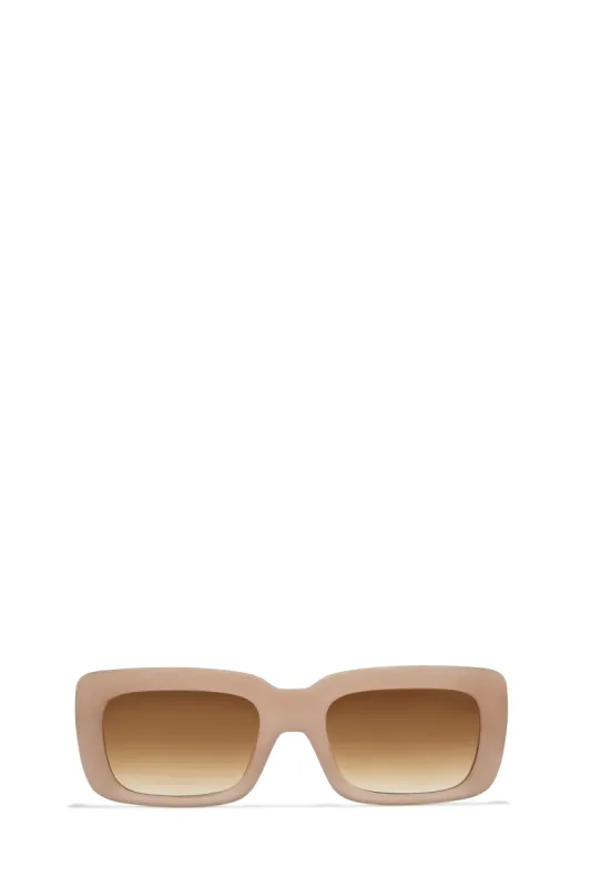 Kaylah Sunglasses - Nude sold by Miss Lola