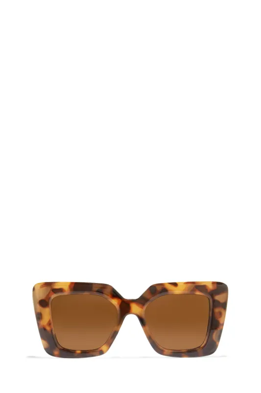 Katie Oversized Sunglasses - Tortoise sold by Miss Lola