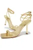 London Single Sole Mid Heels - Gold sold by Miss Lola