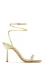 London Single Sole Mid Heels - Gold sold by Miss Lola