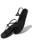 Resort Paradise Asymmetric Sandals - Black sold by Miss Lola