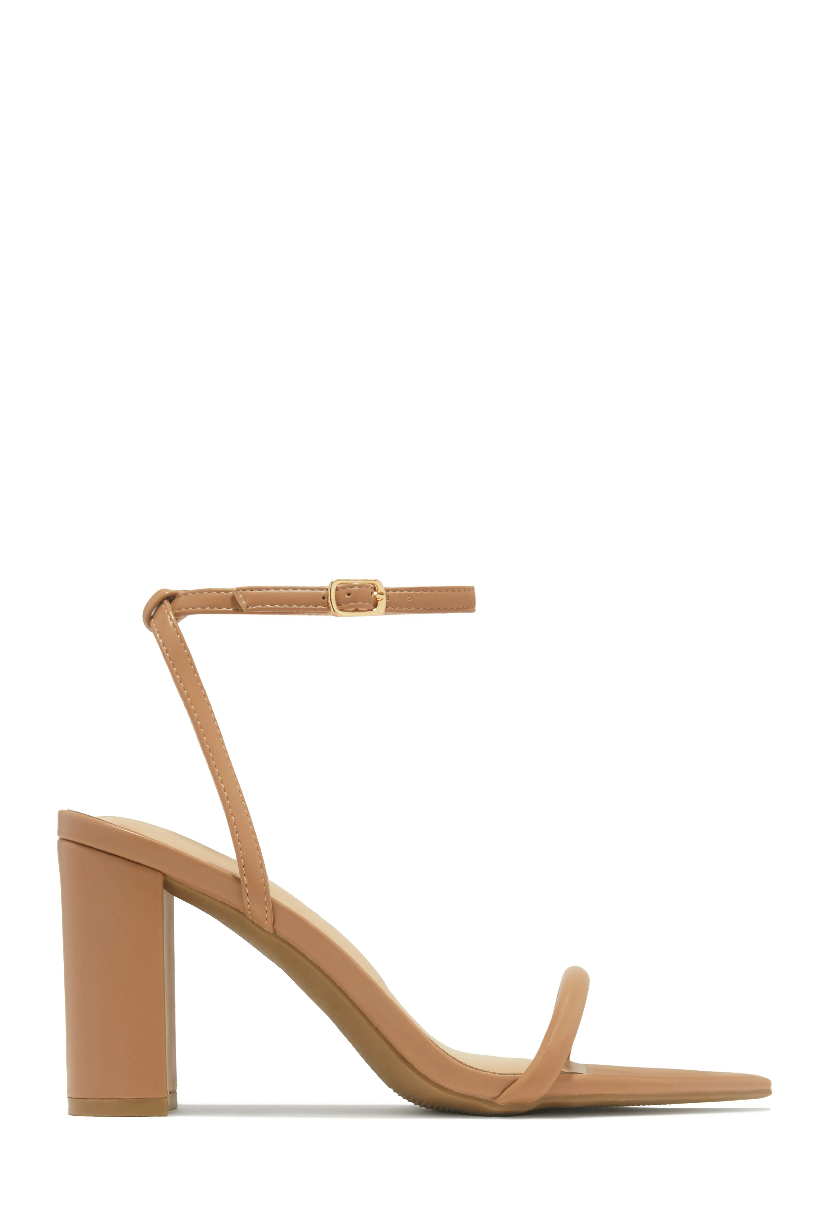 Reyna Single Sole Block Heels - Nude sold by Miss Lola product image thumbnail 2