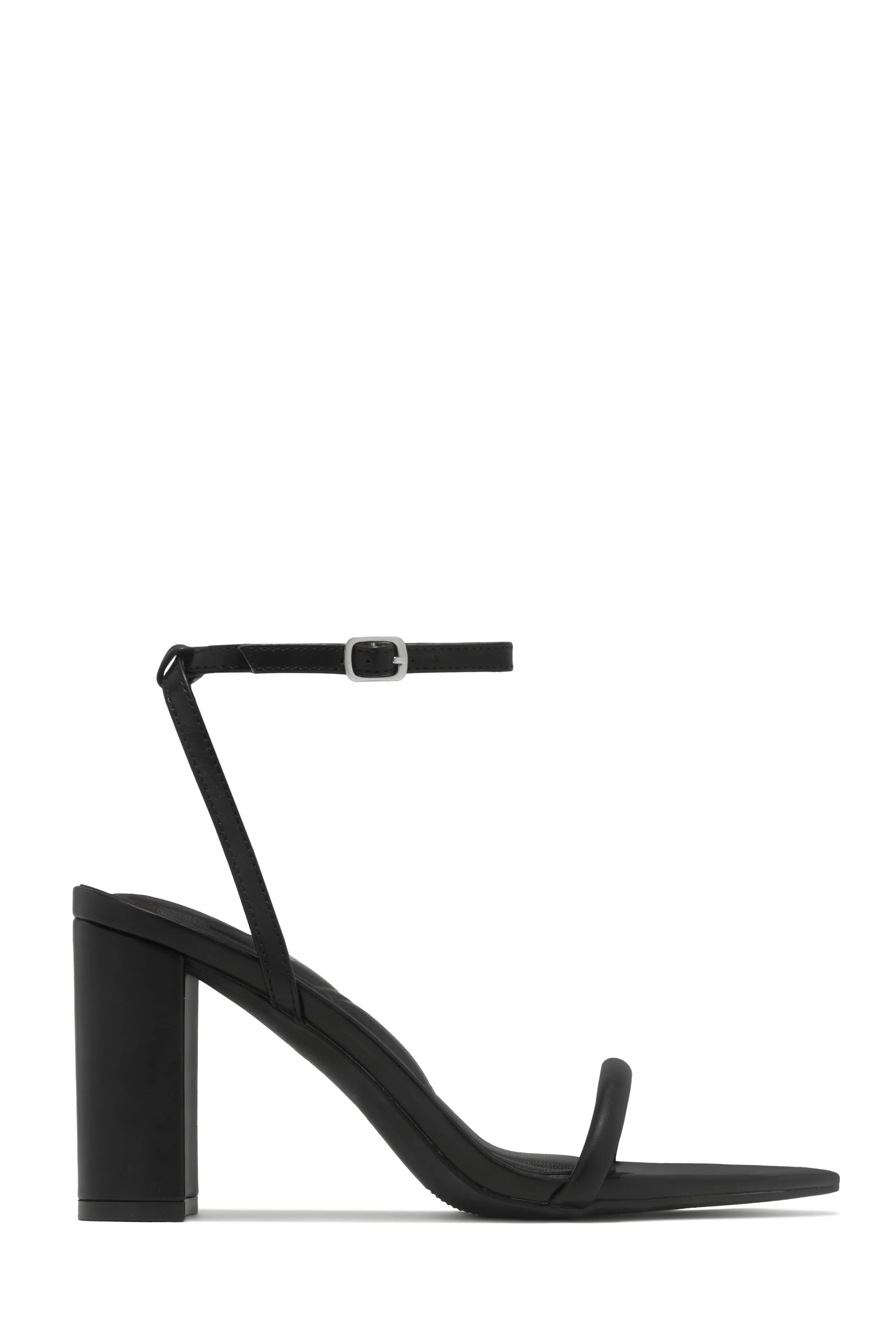 Reyna Single Sole Block Heels - Black sold by Miss Lola product image thumbnail 2