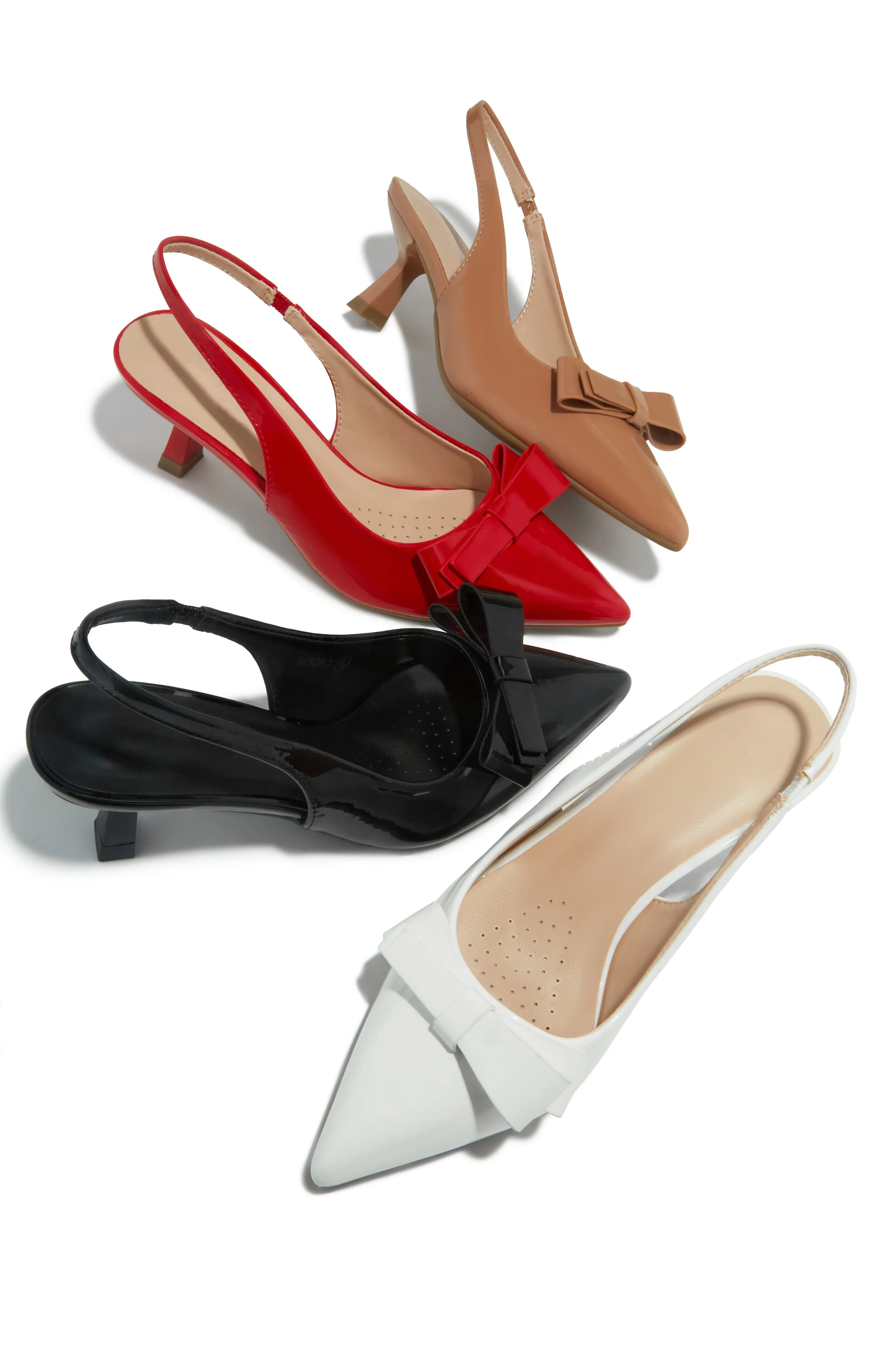 Alayna Mid Heel Slingback Pumps - Nude sold by Miss Lola product image thumbnail 3