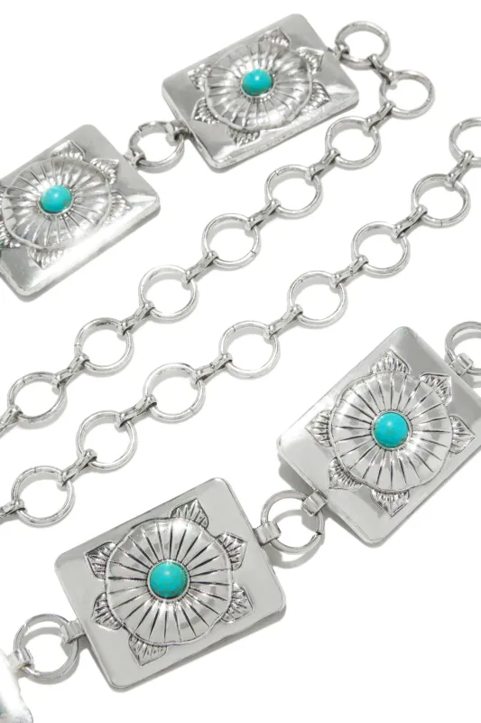 Yelayna Chain Belt - Silver sold by Miss Lola