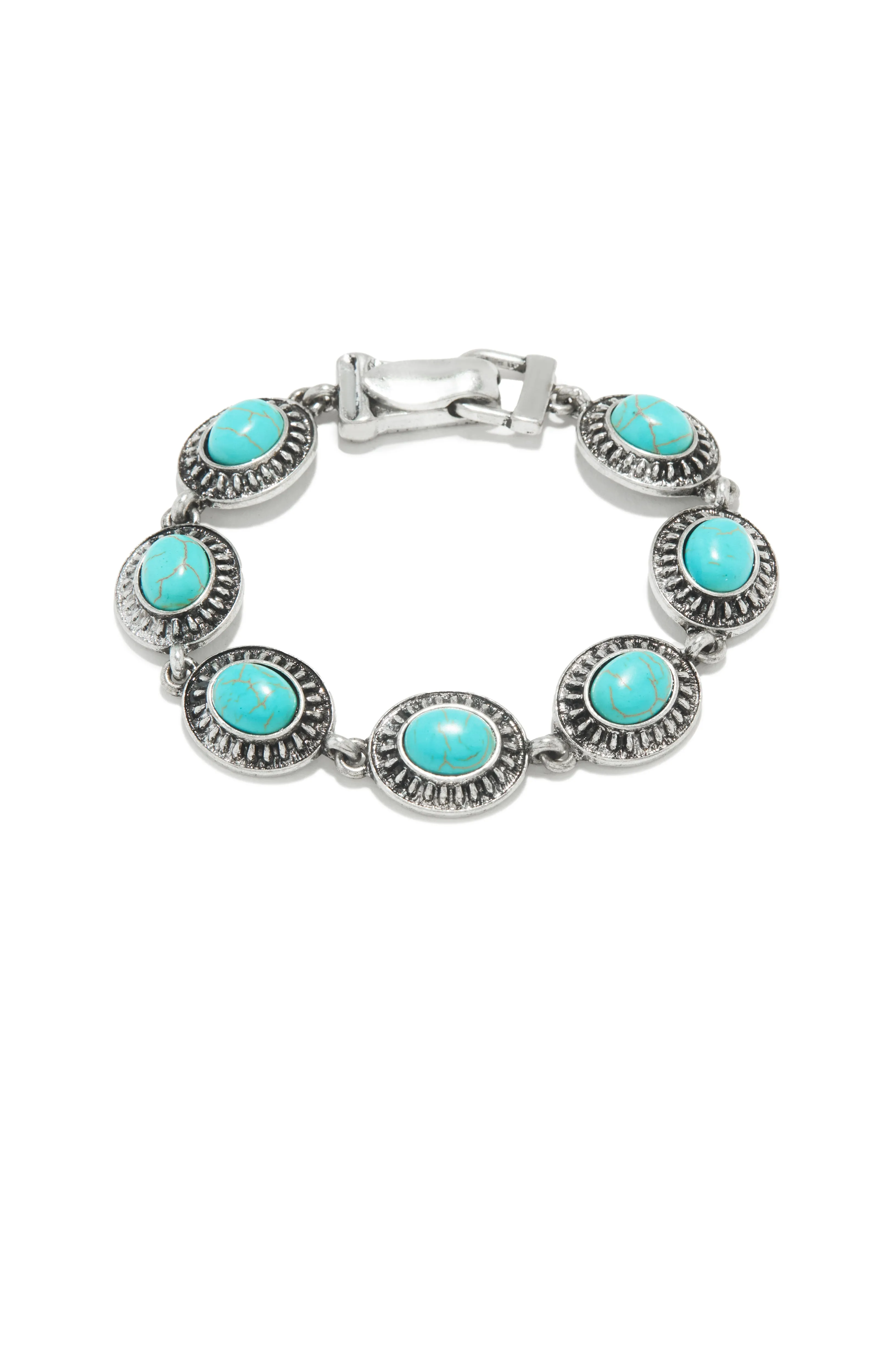 Teresa Statement Bracelet - Silver sold by Miss Lola