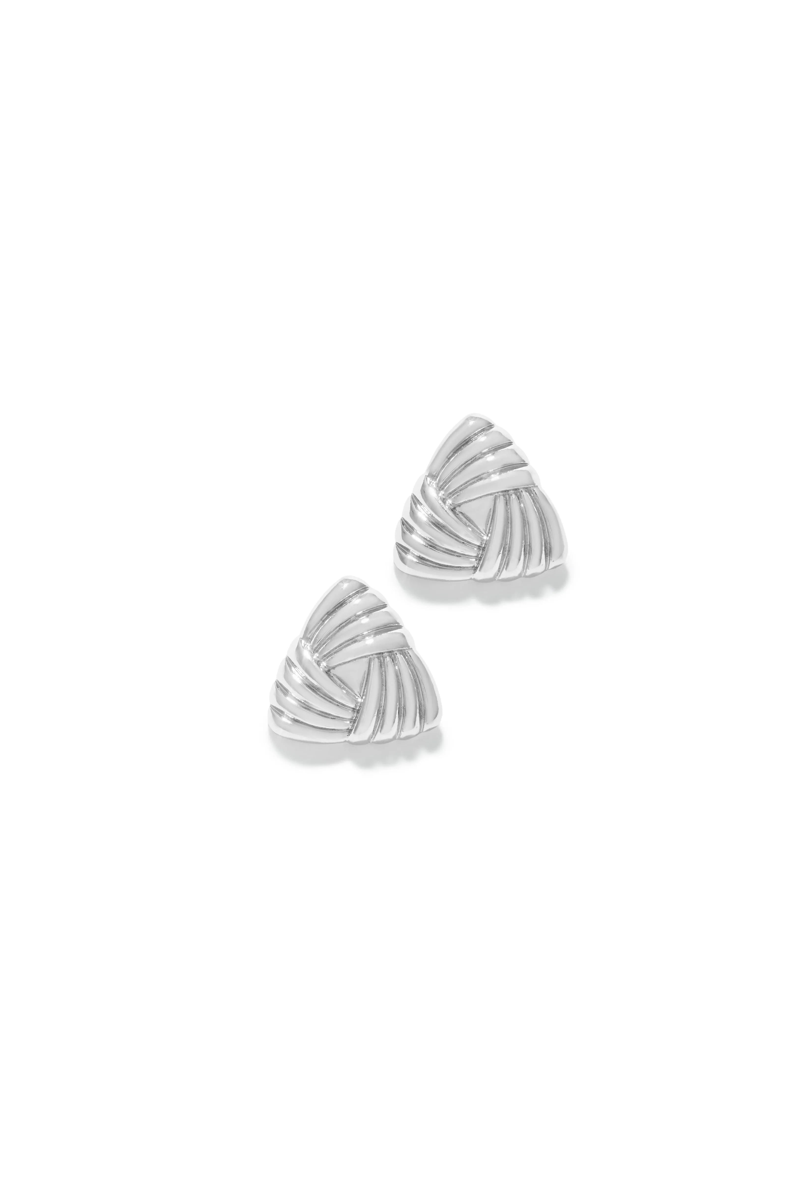 Julianna Triangle Statement Earring - Silver sold by Miss Lola product image thumbnail 2