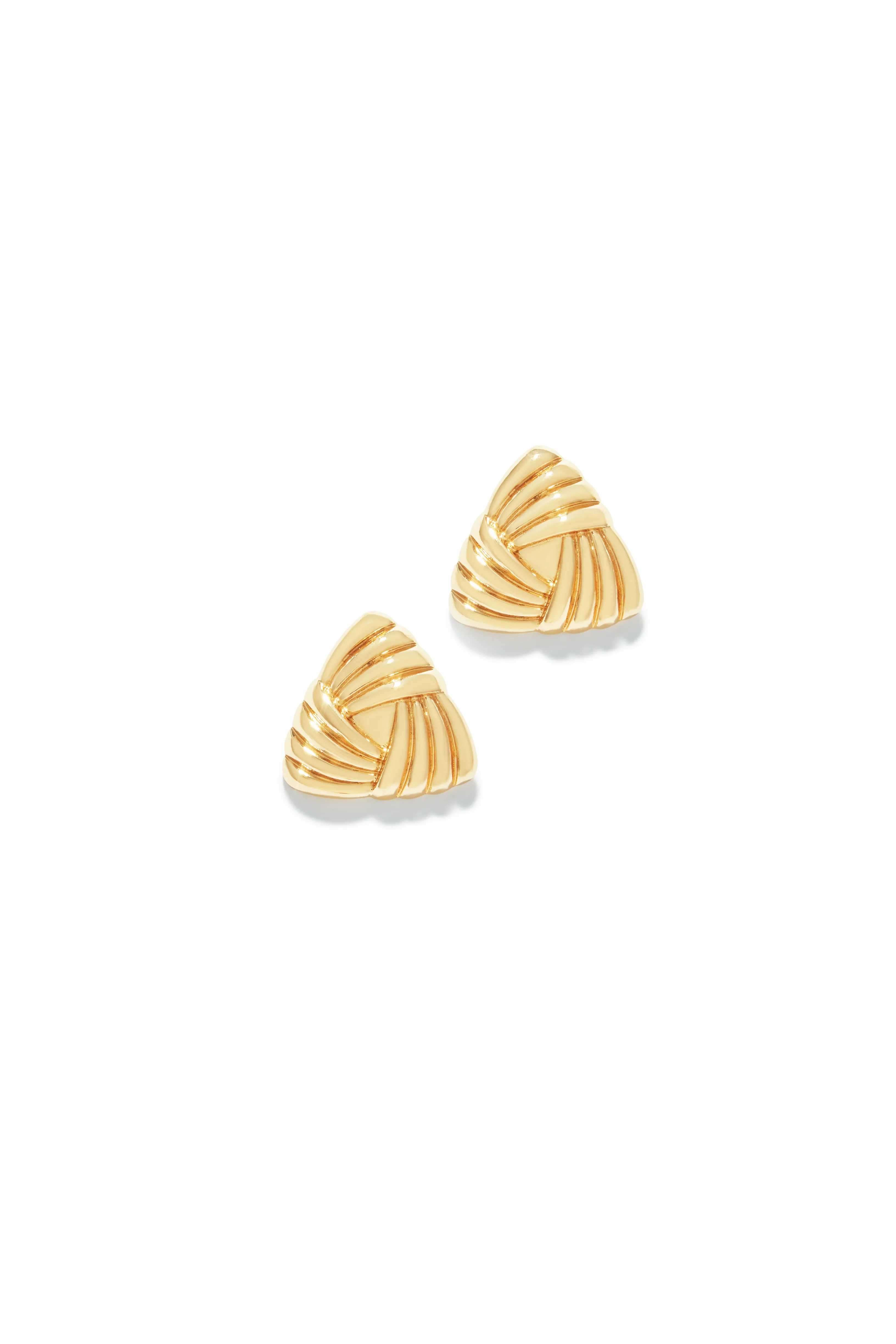 Julianna Triangle Statement Earring - Gold sold by Miss Lola product image thumbnail 2