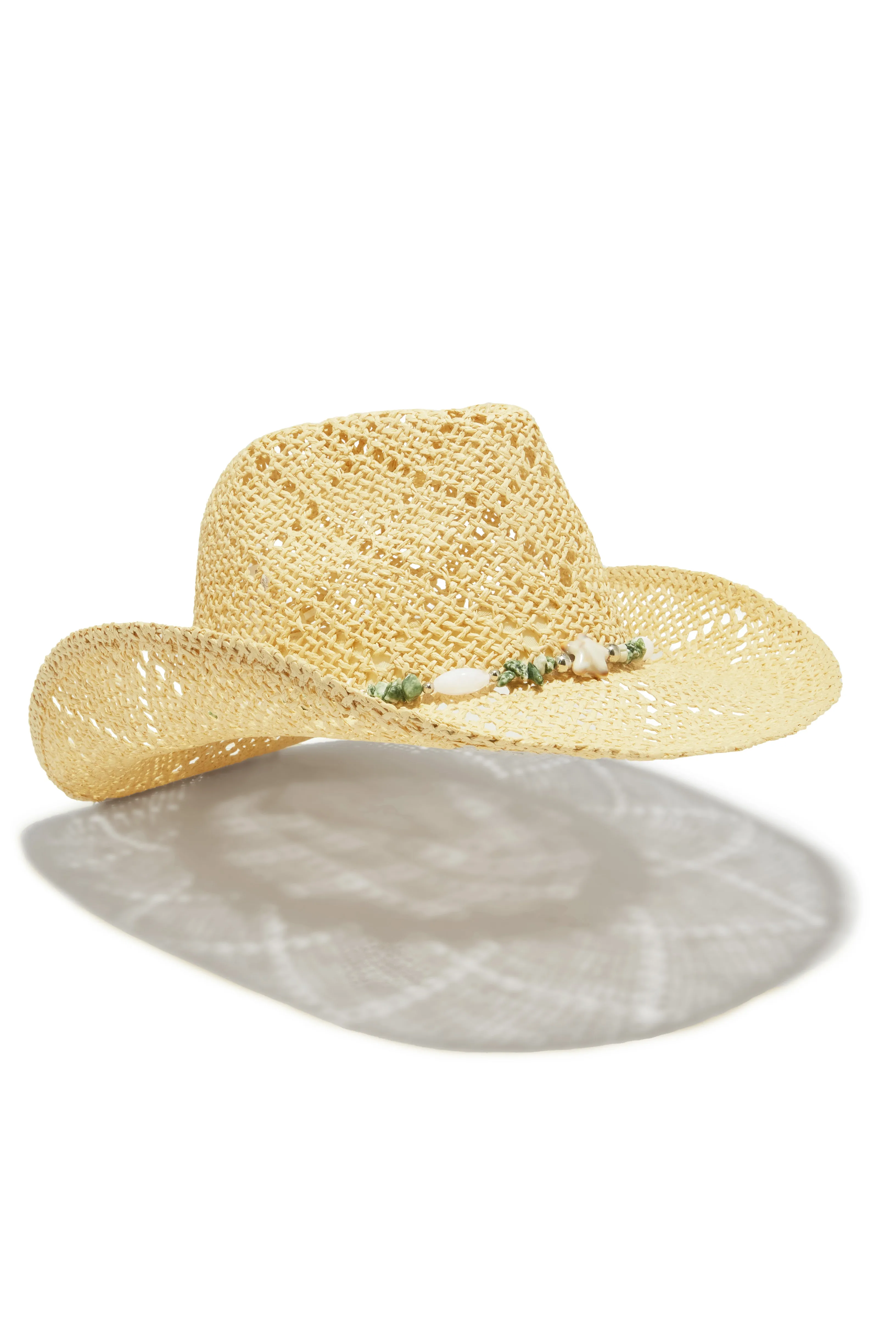 Gloriana Straw Western Hat - Ivory sold by Miss Lola