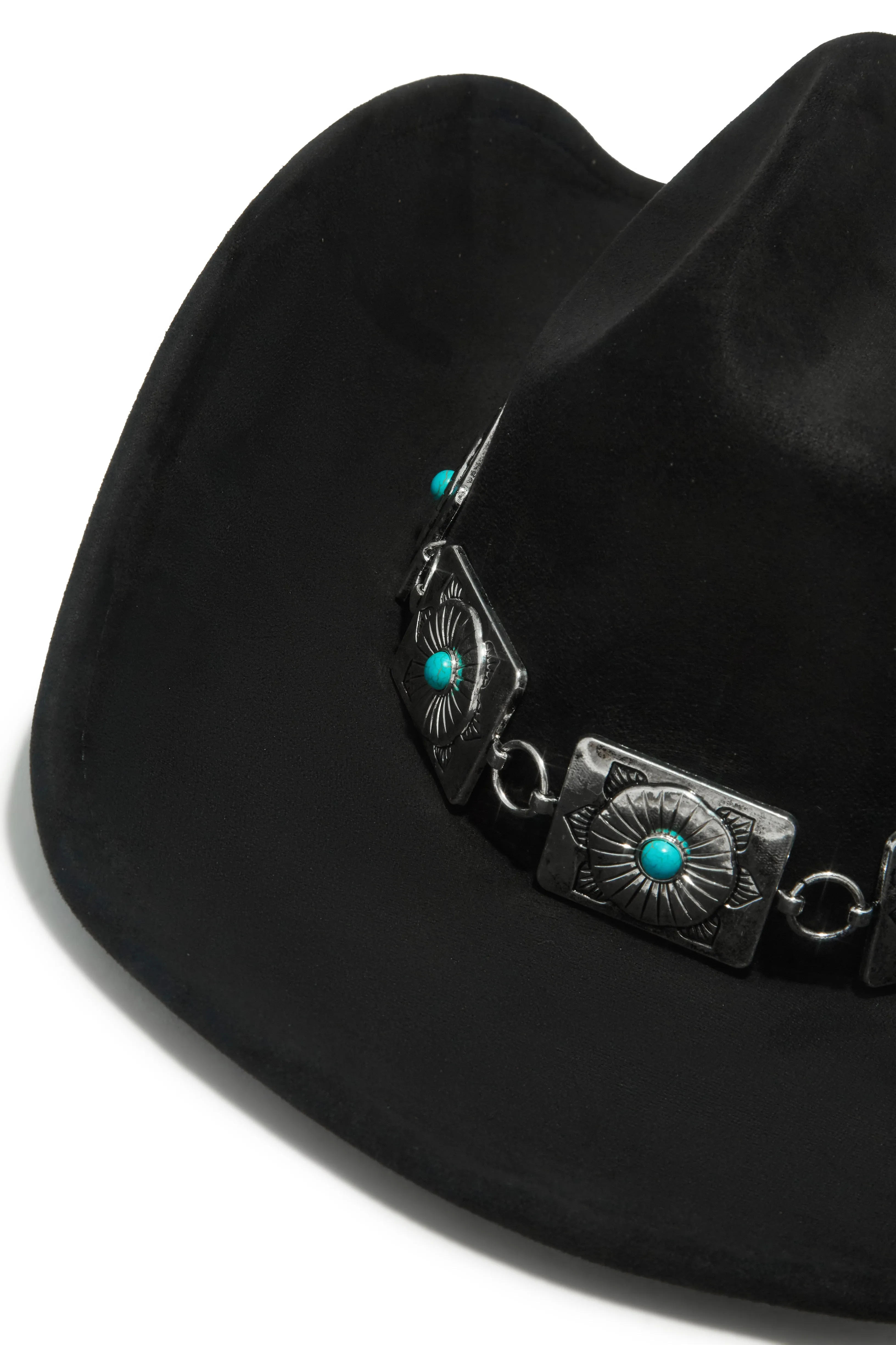 Yelayna Faux Suede Western Hat - Black sold by Miss Lola product image thumbnail 2