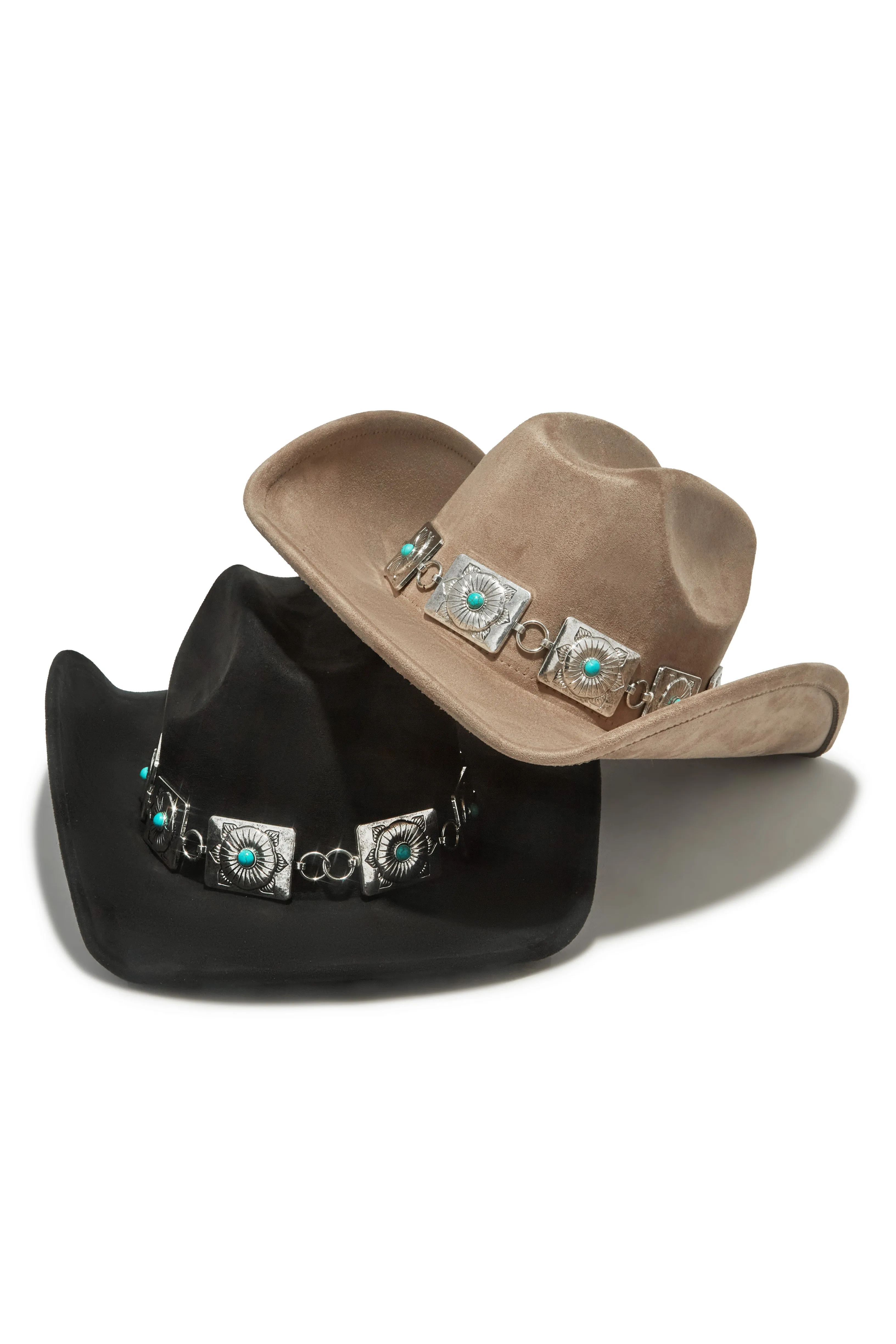 Yelayna Faux Suede Western Hat - Black sold by Miss Lola product image thumbnail 3