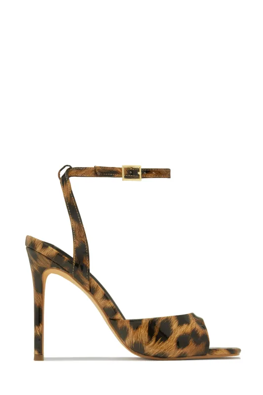 Rubi Mary Jane Strap Heels - Leopard sold by Miss Lola