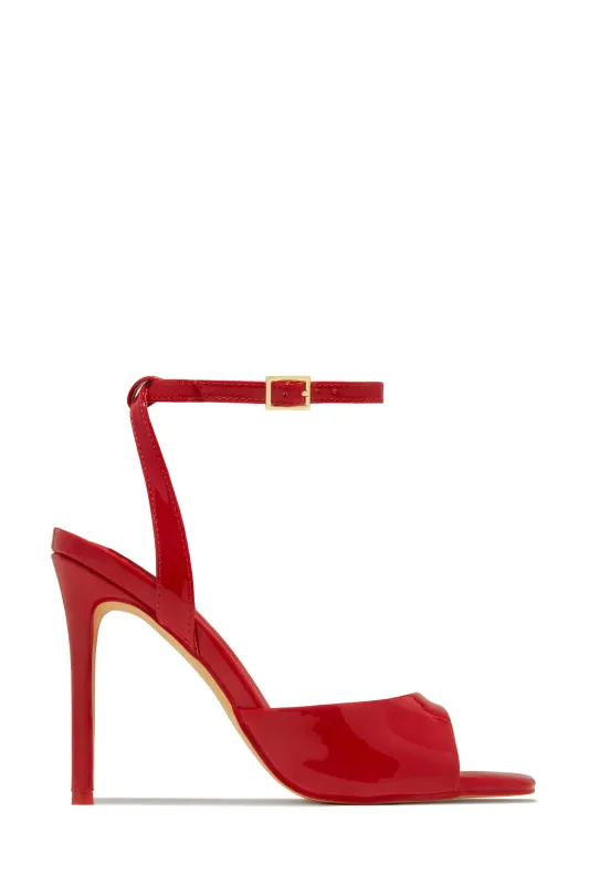 Rubi Mary Jane Strap Heels - Red sold by Miss Lola