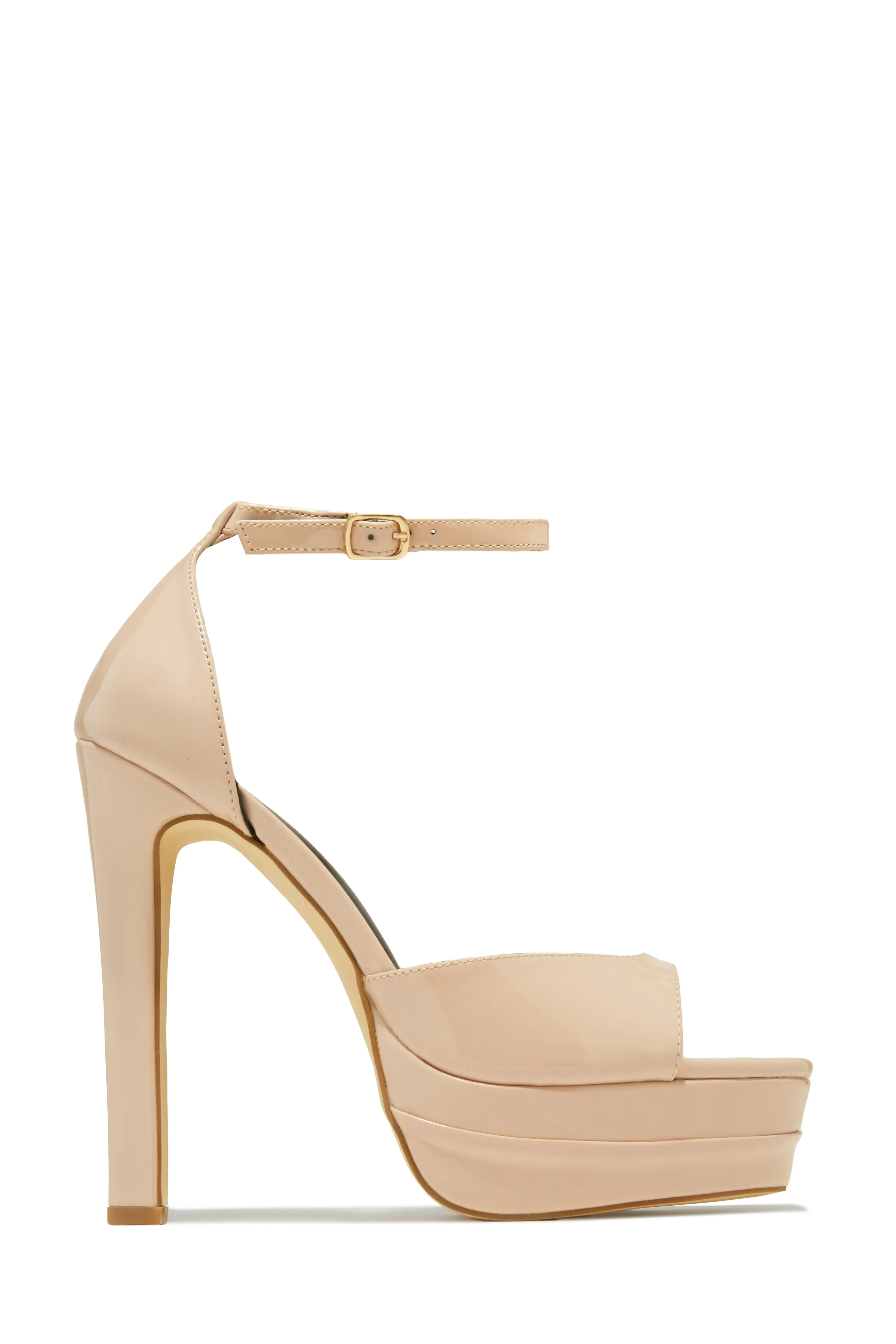 Delilah Platform High Heels - Nude sold by Miss Lola
