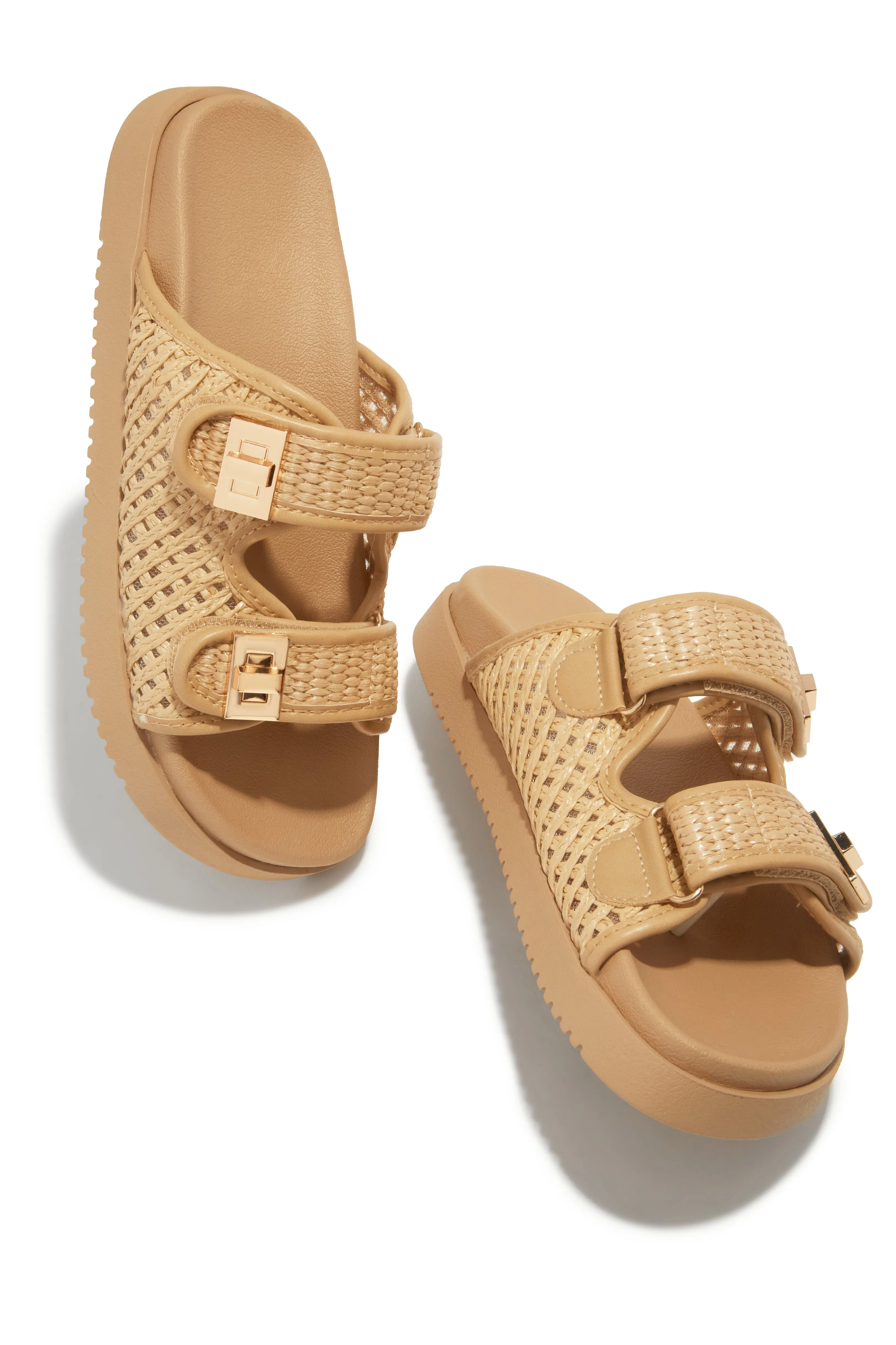 Santorini Getaway Chunky Slip On Sandals - Nude sold by Miss Lola product image thumbnail 2
