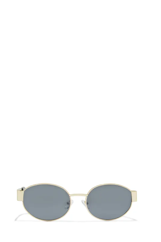 She's A Cool Girl Sunglasses - Gold Black sold by Miss Lola