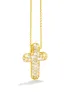 Eila Embellished Gold Dipped Cross Necklace - Gold sold by Miss Lola