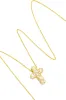 Eila Embellished Gold Dipped Cross Necklace - Gold sold by Miss Lola