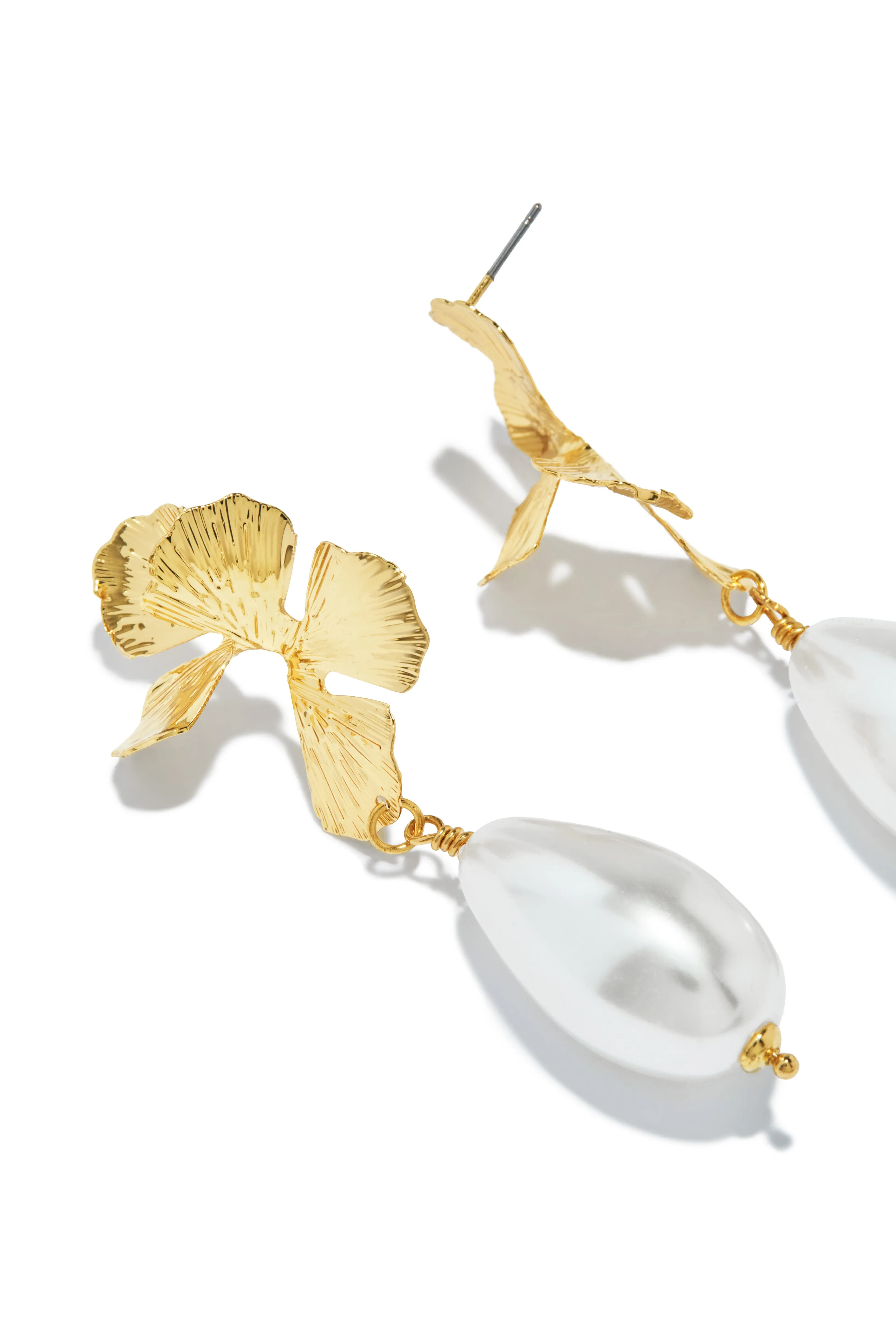 Josette Floral Dangle Earring - Gold sold by Miss Lola product image thumbnail 3