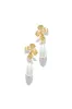 Josette Floral Dangle Earring - Gold sold by Miss Lola
