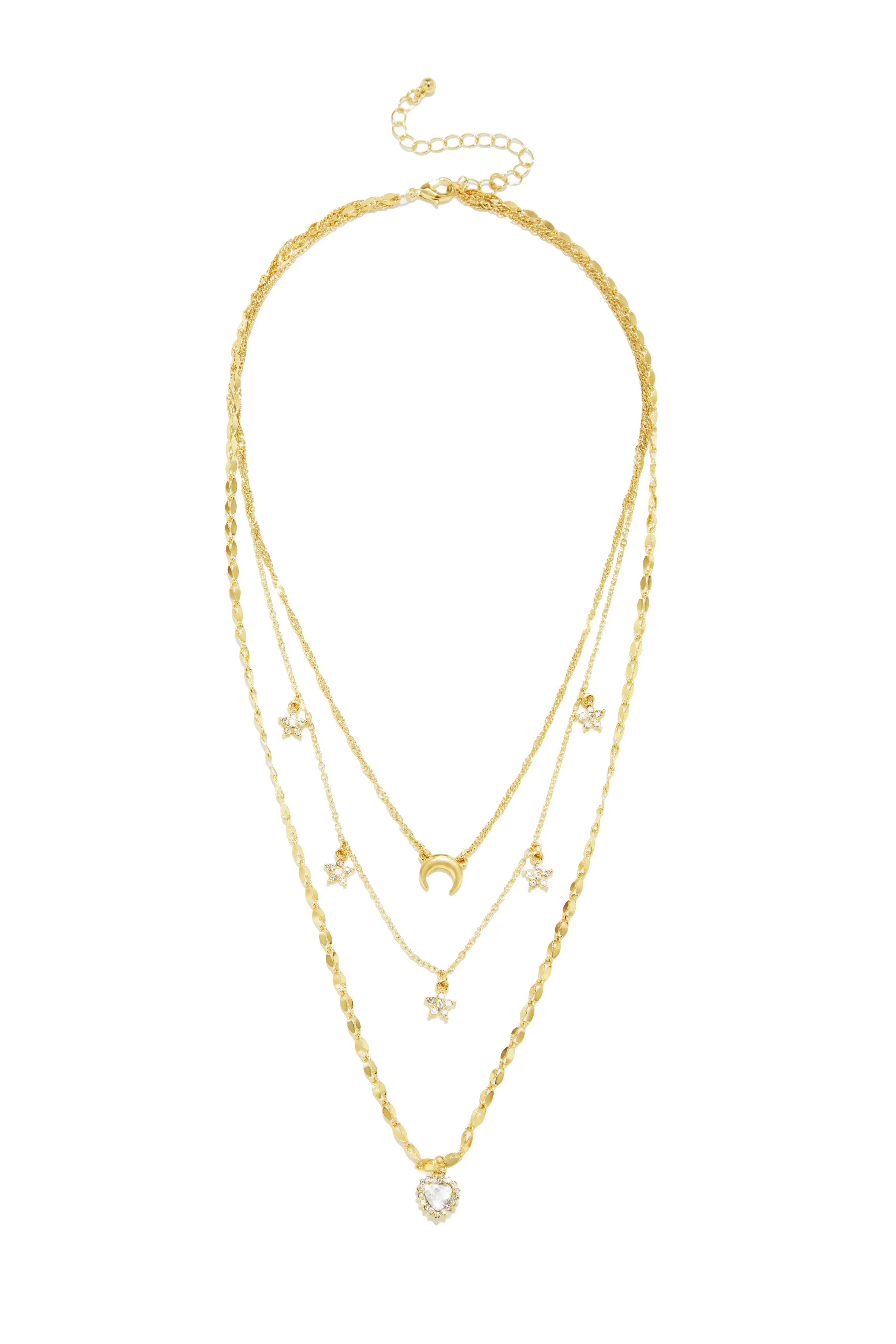 Selena Layered Necklace - Gold sold by Miss Lola