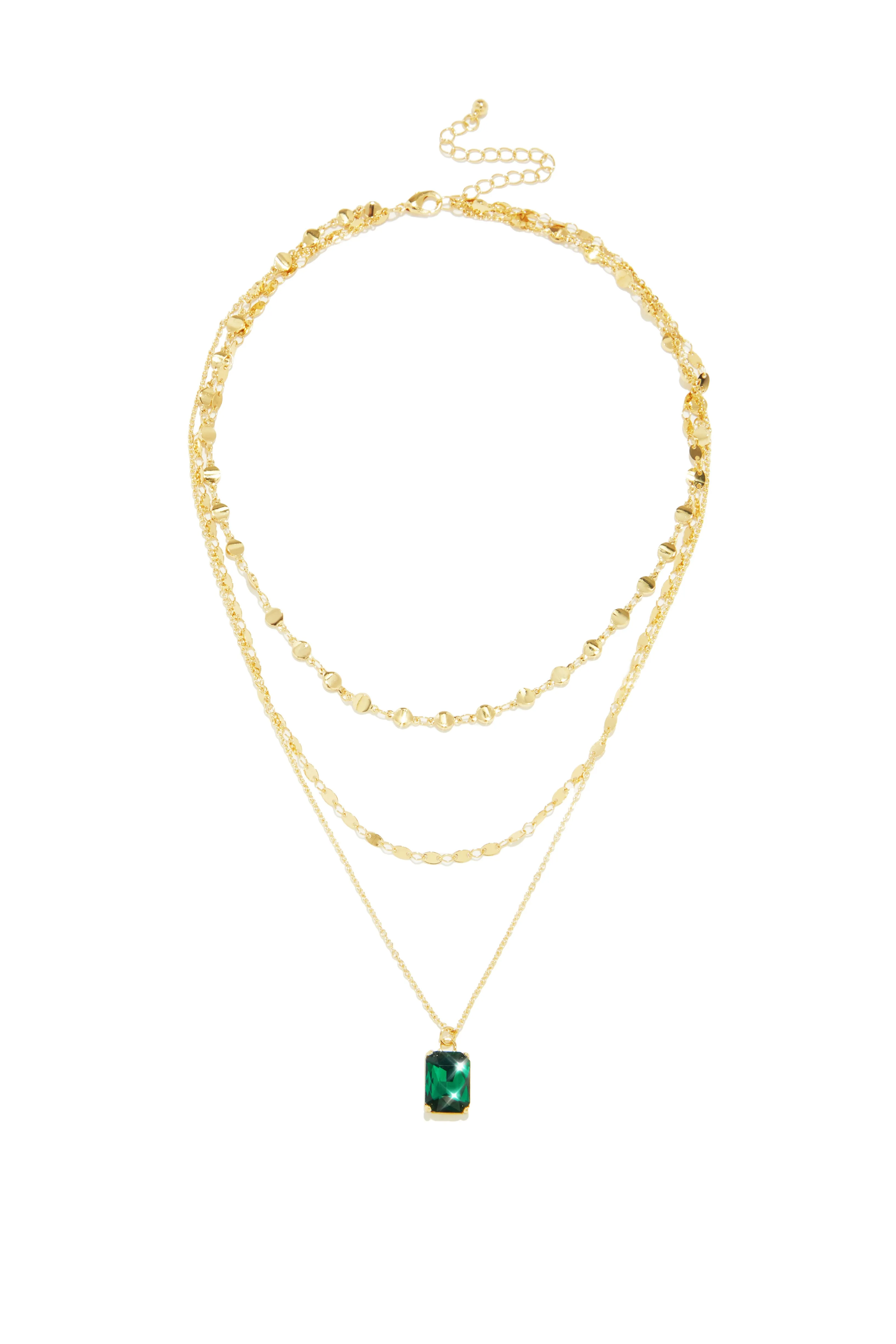Esmeralda Layered Necklace - Gold sold by Miss Lola