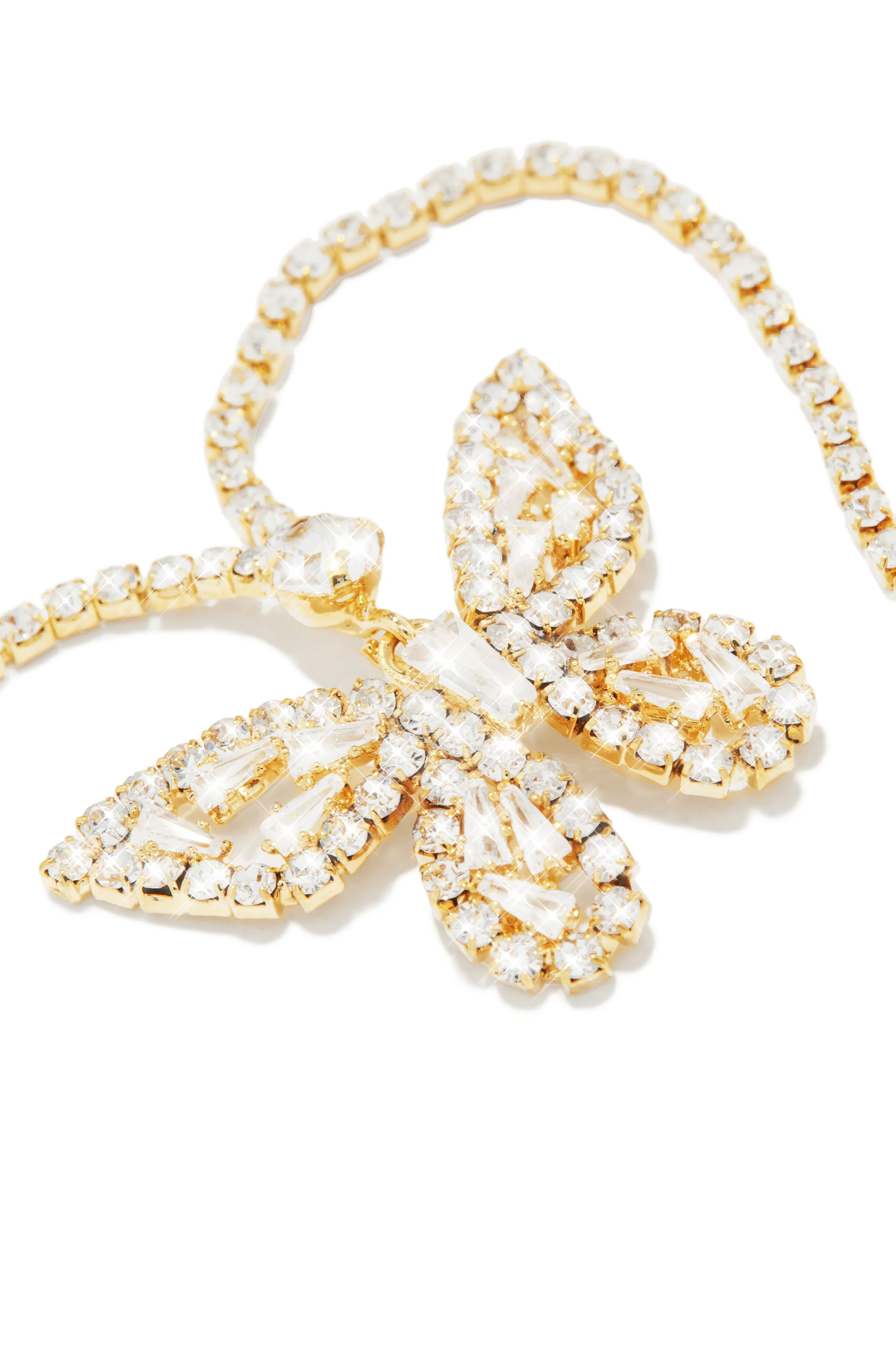 Summer Fantasy CZ Butterfly Anklet - Gold sold by Miss Lola product image thumbnail 2