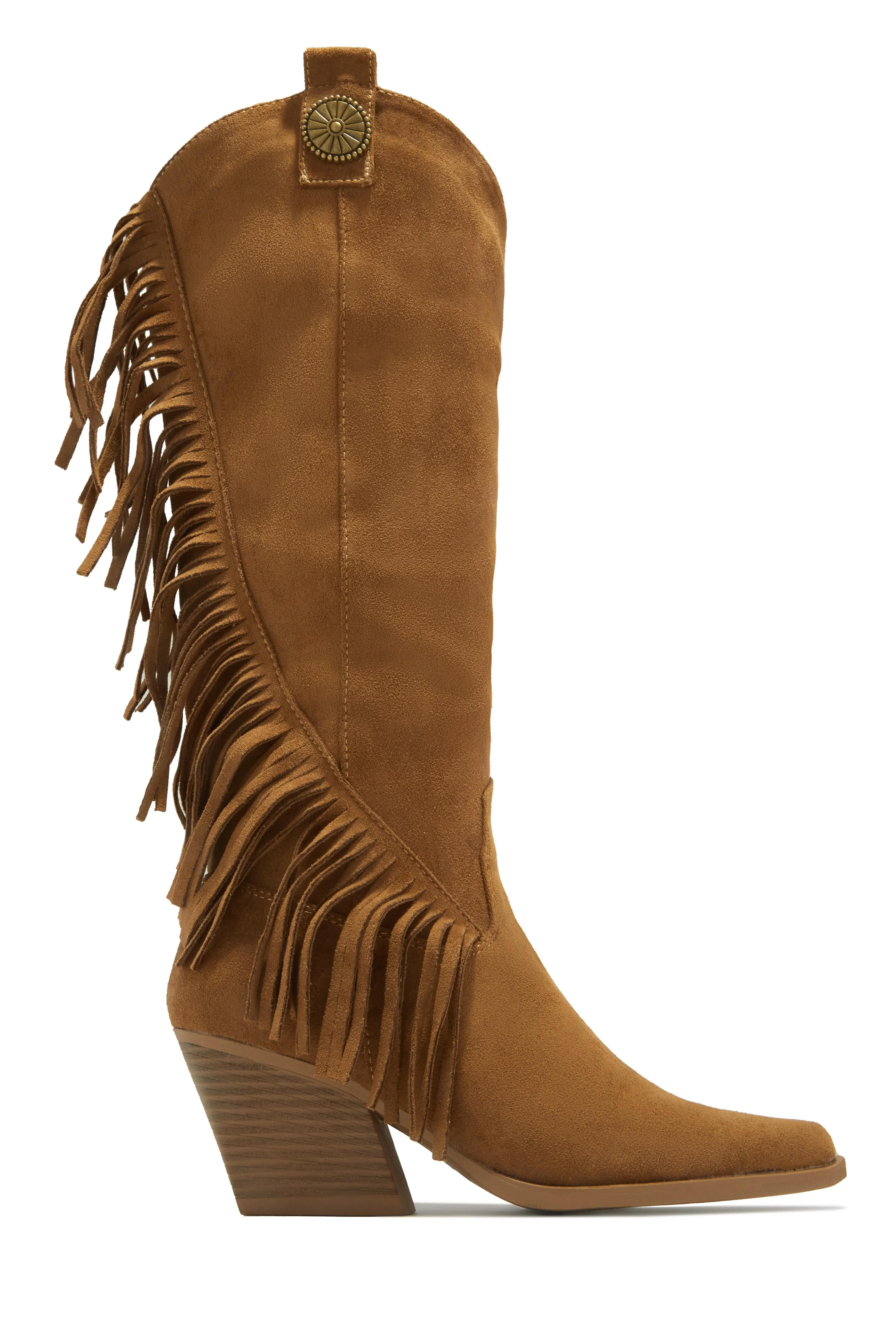 Imala Fringe Cowgirl Boots - Tan sold by Miss Lola product image thumbnail 3