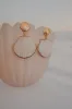 Jasmine Statement Floral Earring - White sold by Miss Lola