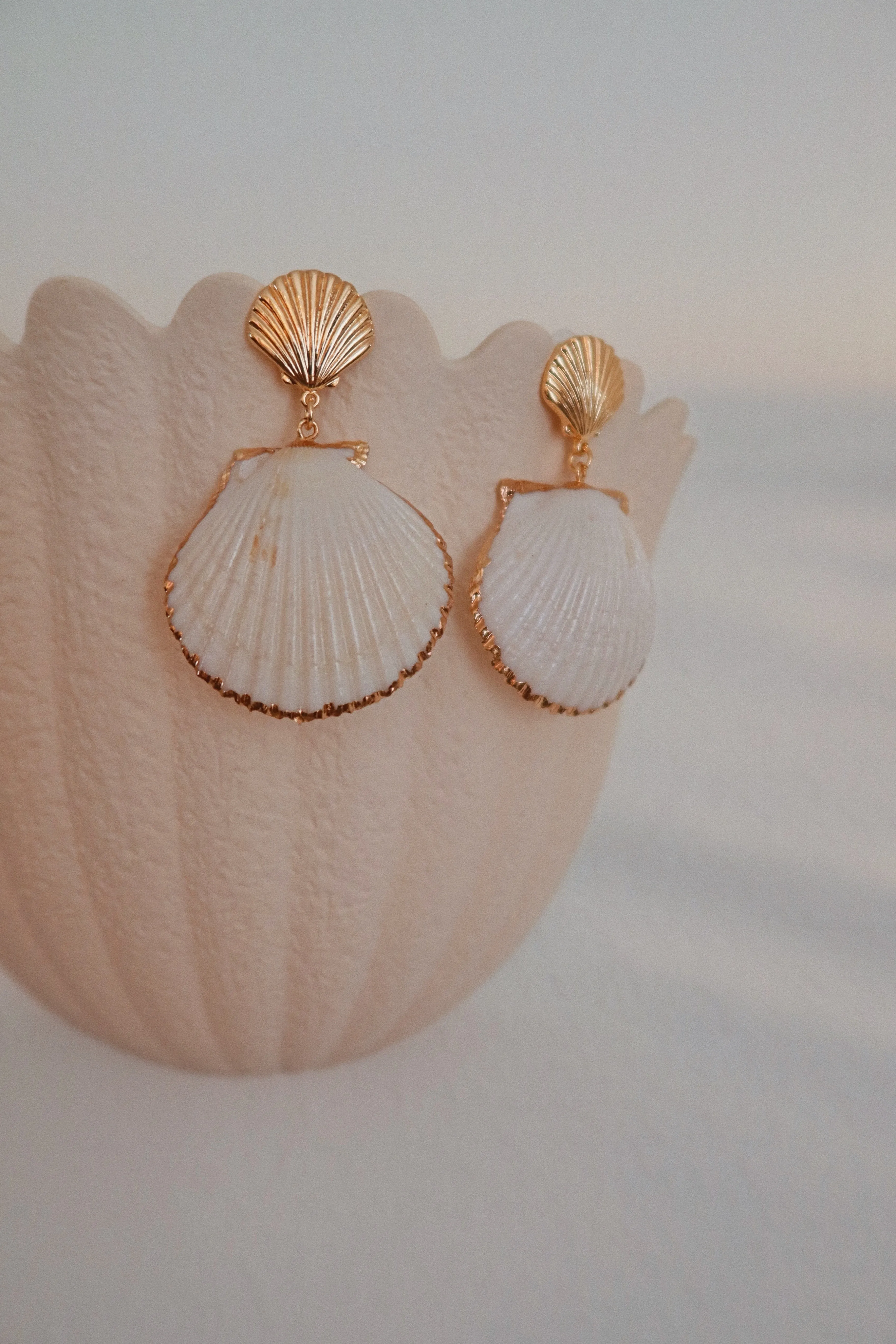 Jasmine Statement Floral Earring - White sold by Miss Lola product image thumbnail 2