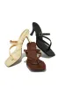 Ainsley Mid Heel Mules - Brown sold by Miss Lola