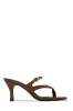 Ainsley Mid Heel Mules - Brown sold by Miss Lola