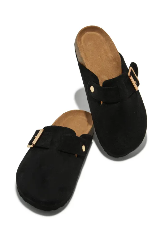 Slip Into Cozy Slip On Flats - Black sold by Miss Lola